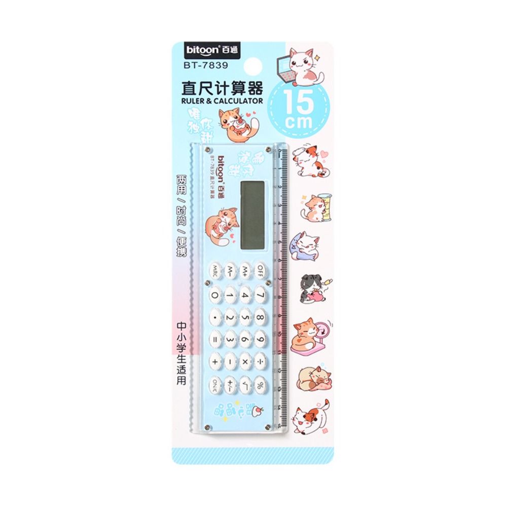 1 x Thước đo cực mỏng ống thẳng có thước đo văn phòng máy tính