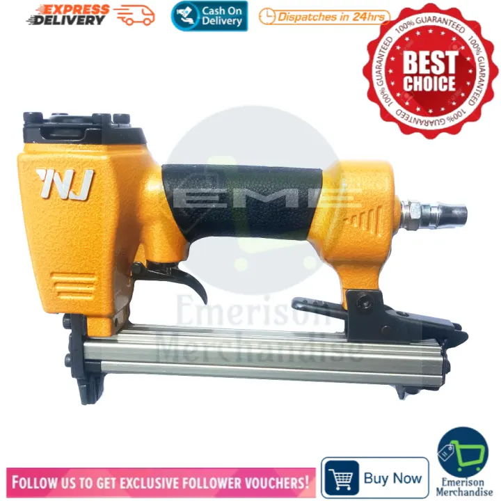 Promo Bundle Nj Pneumatic Air Nailer Staple Gun 1013j 0824 W Free 1box U Staple Wire Lazada Ph