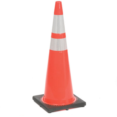 HEAVY DUTY Traffic Cone Safety Cone 28 Inches Rubber Base Orange ...