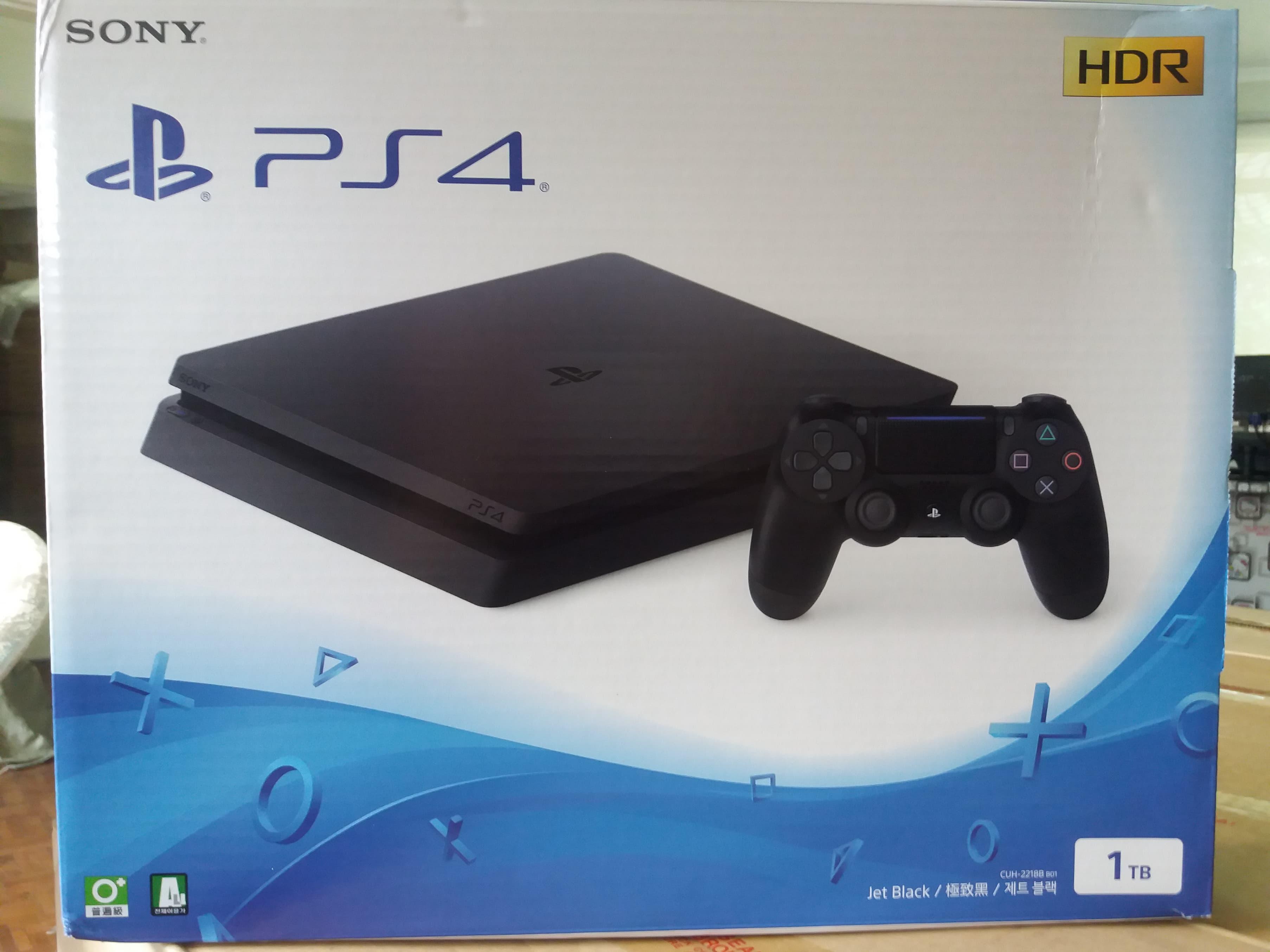 Sony Ps4 Playstation 4 Slim 1tb Jet Black Lazada Ph