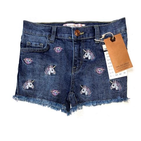 unicorn denim shorts