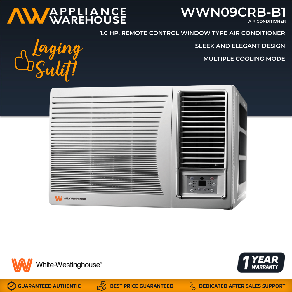 White Westinghouse WWN09CRBB1 1.0 HP Remote Control Window Type Air