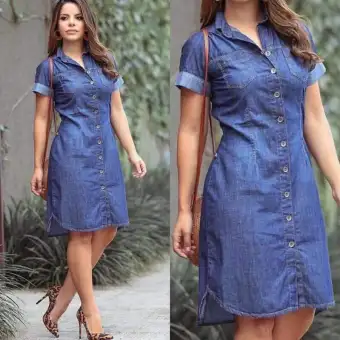 lazada denim dress