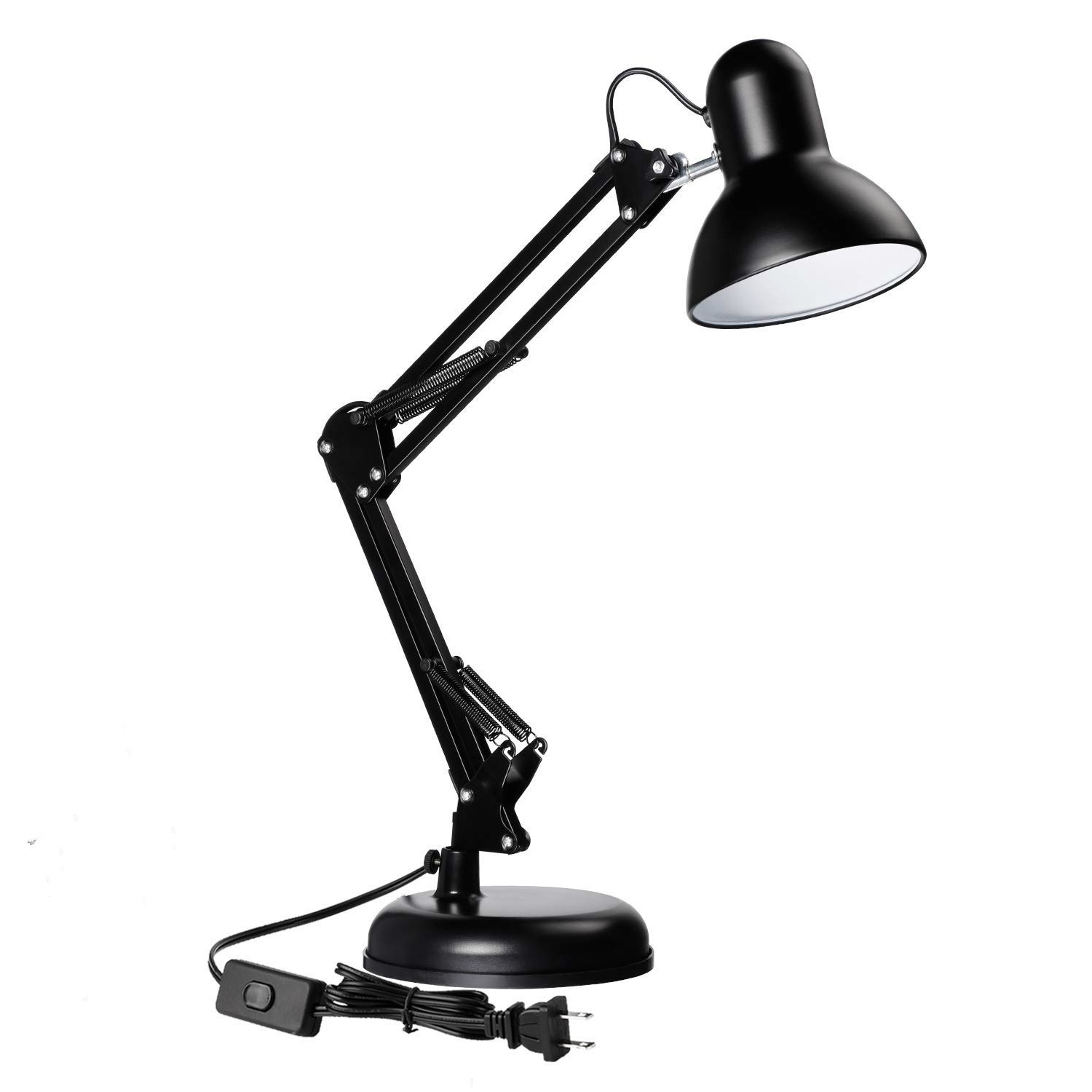 2in1 Adjustable Swing Arm Desk Lamp Architect Drafting Table Clamp On LED Light 
