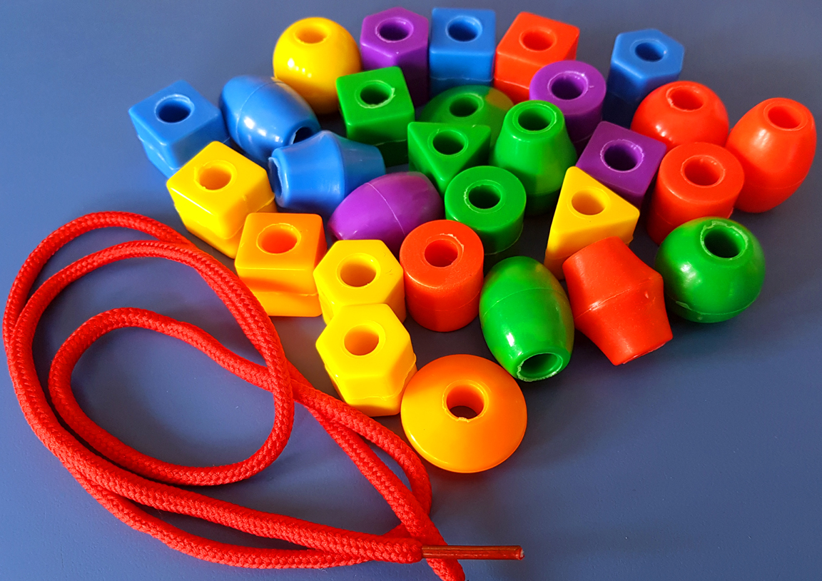 Colorful Lacing Beads Early Development Educational and Therapeutic