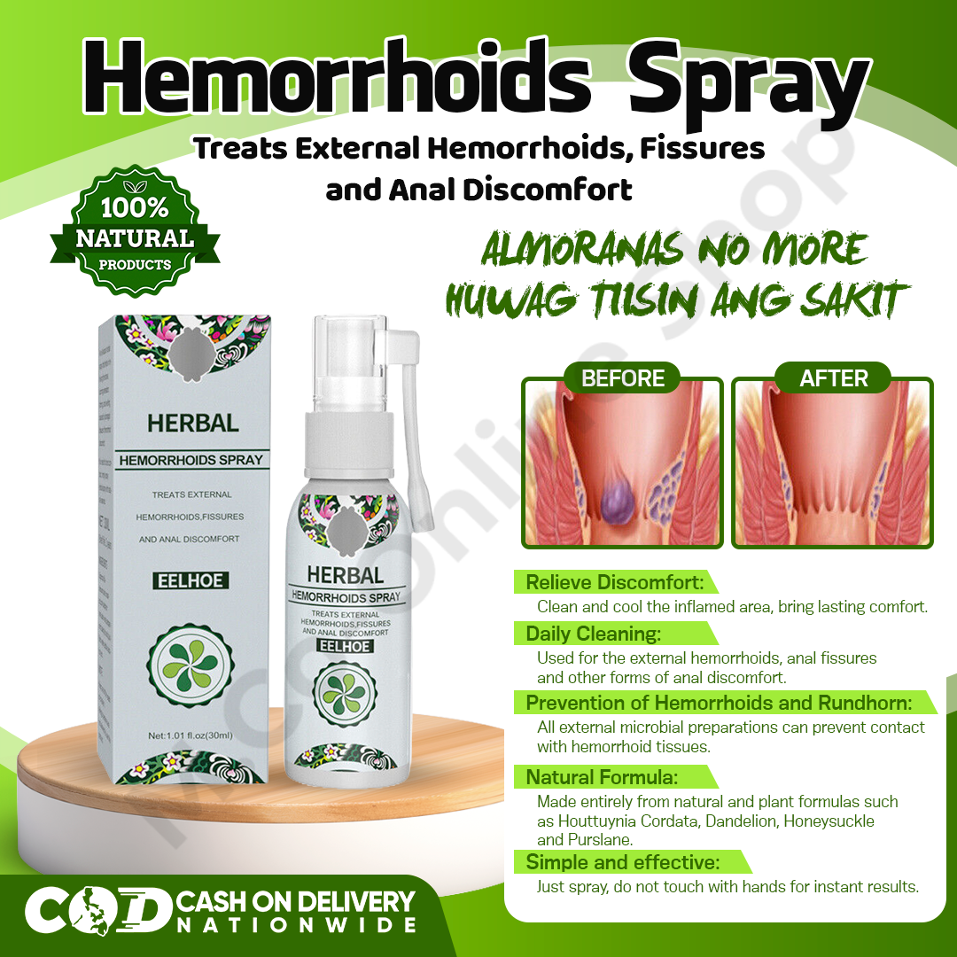 Original Natural Herbal Hemorrhoids Spray Gamot sa Almoranas Shrink