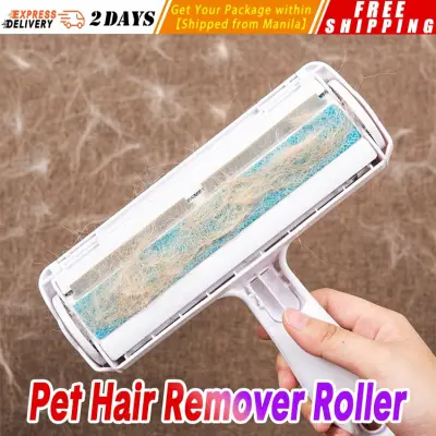 【Pet Hair Remover Roller】Pet Hair Roller Remover Lint Brush 2-Way Dog Cat Comb Tool Convenient Cleaning Dog Cat Fur Brush Base Home Furniture Sofa Clothe Pet-Hair-Remover-Roller