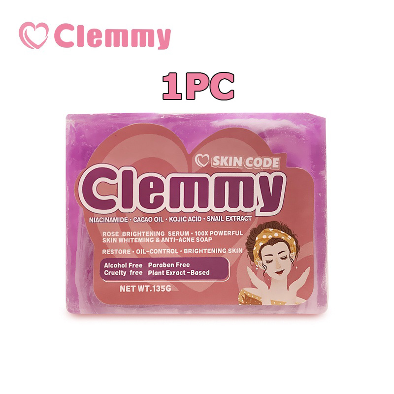 Clemmy Bleaching Soap ORIGINAL Glutathione Whitening Soap Lightens Skin