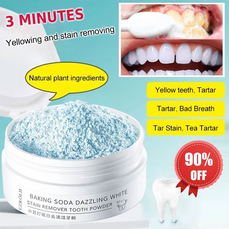 onlcicn Baking soda stain removal and whitening tooth powder Lazada PH