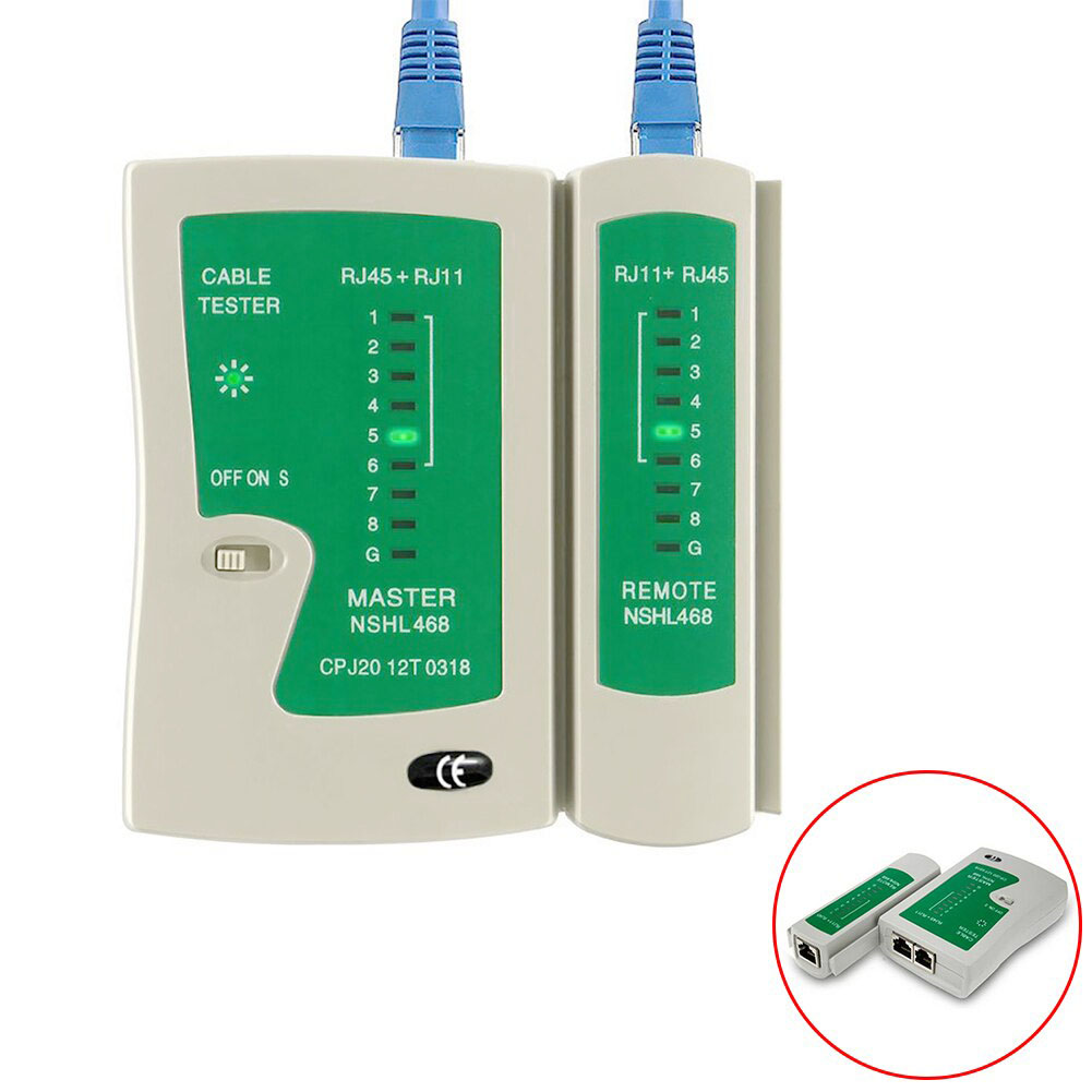 Network Cable Tester RJ45 RJ11 RJ12 CAT5 UTP LAN Cable Tester Detector  Remote Test Tools Networking