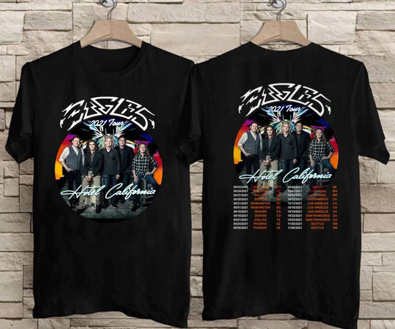 Eagles Band 2022 Tour Hotel California Unisex Black T-shirt