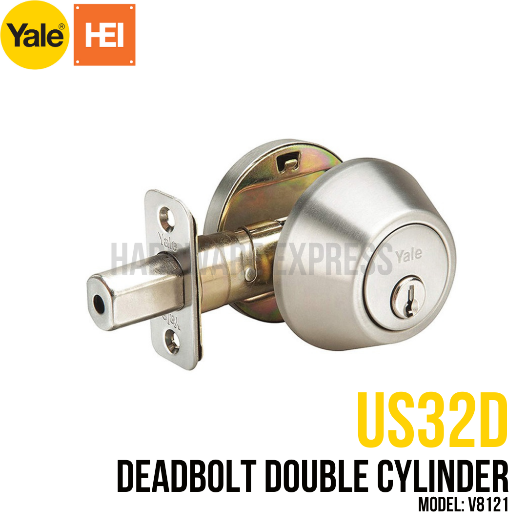 Yale Deadbolt Double Cylinder V8121 US32D Lazada PH
