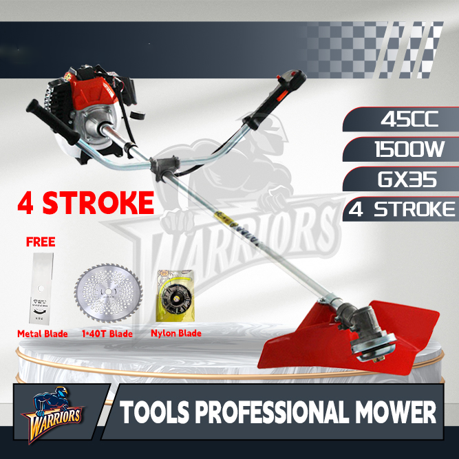 Grass Trimmer 4 Stroke Brush cutter Tiller attachment with Big Frame ...