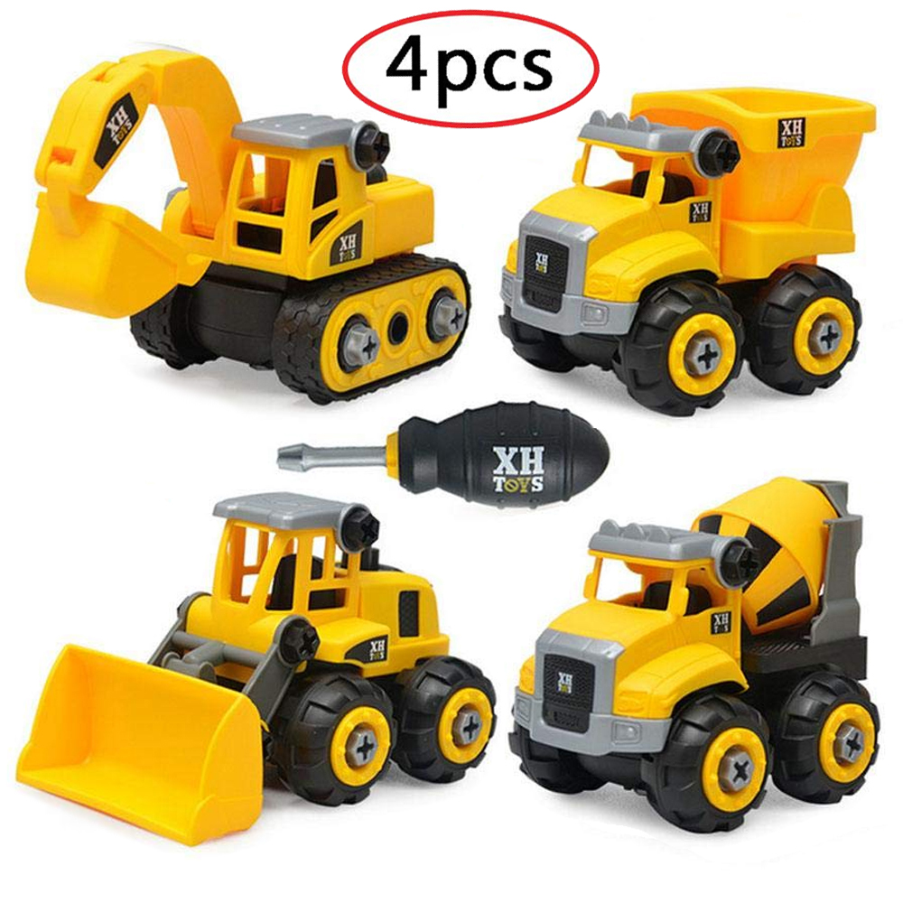 DIY 4pcs Mini Engineering Construction Vehicle S Toy Truck For Kids   8fad92a02d1606b9ded39c1d4bfca5b2 