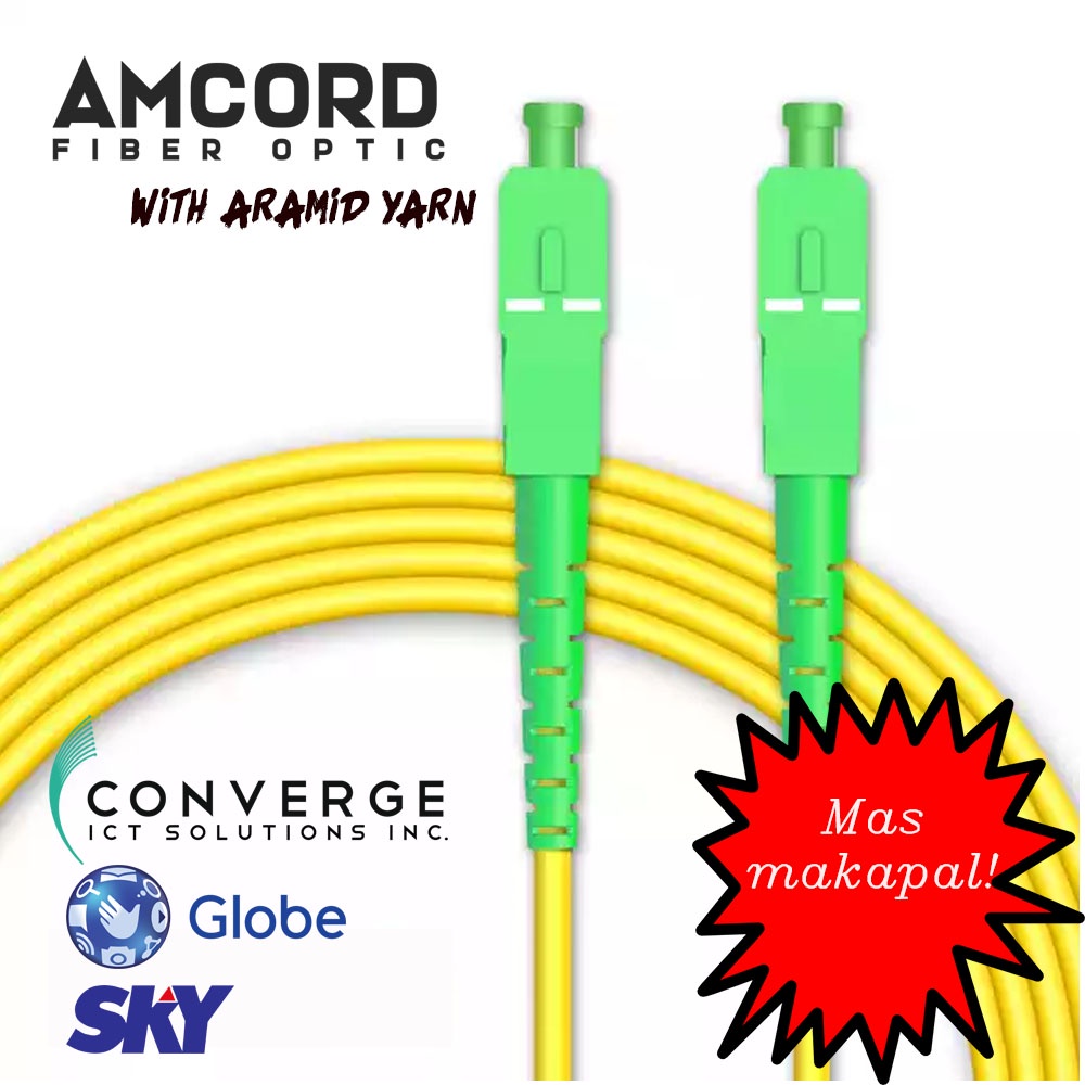 Fiber Optic Patch Cord Converge, Sky and Globe Compatible SCAPC to APC