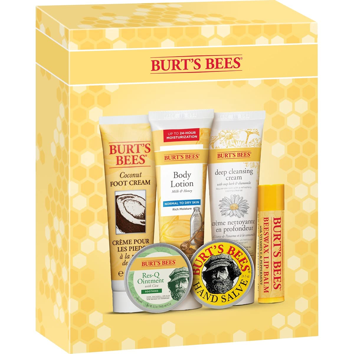 Burt's Bees Timeless Minis Kit Lip Balm Foot Cream Body Lotion Cleansing  Cream Ointment Hand Salve | Lazada PH