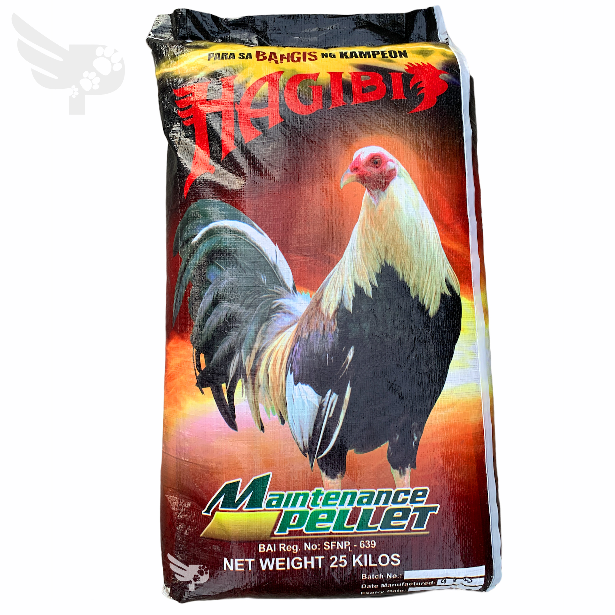 Hagibis Maintenance Pellet 25KG By AgroTrade Feeds For Gamebirds, Gamefowls, Fighting Cocks