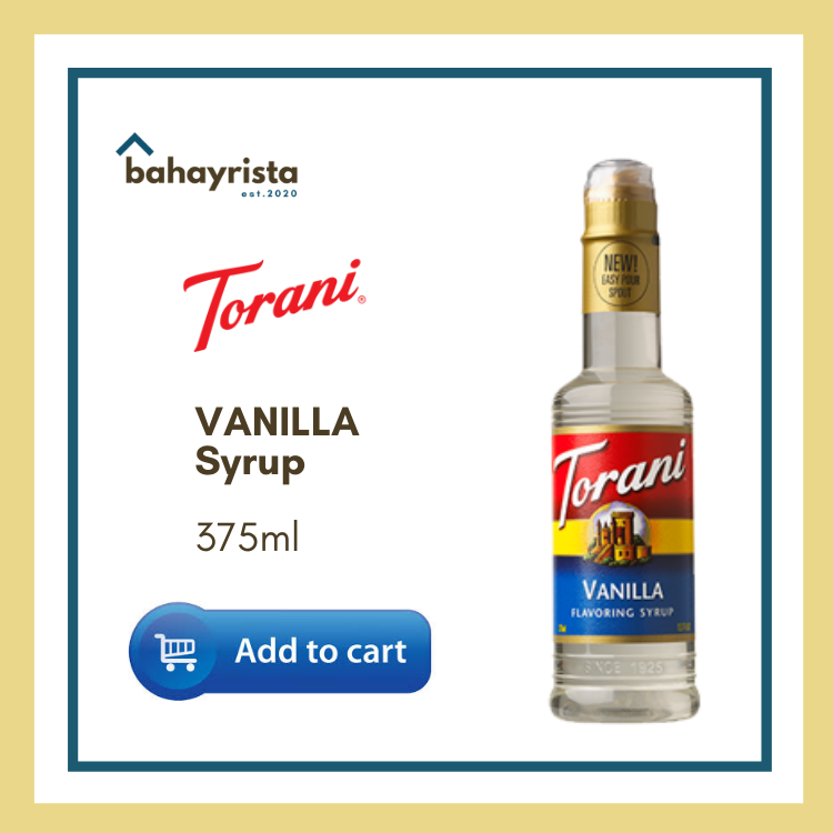 Torani Vanilla Syrup 375ml Lazada PH