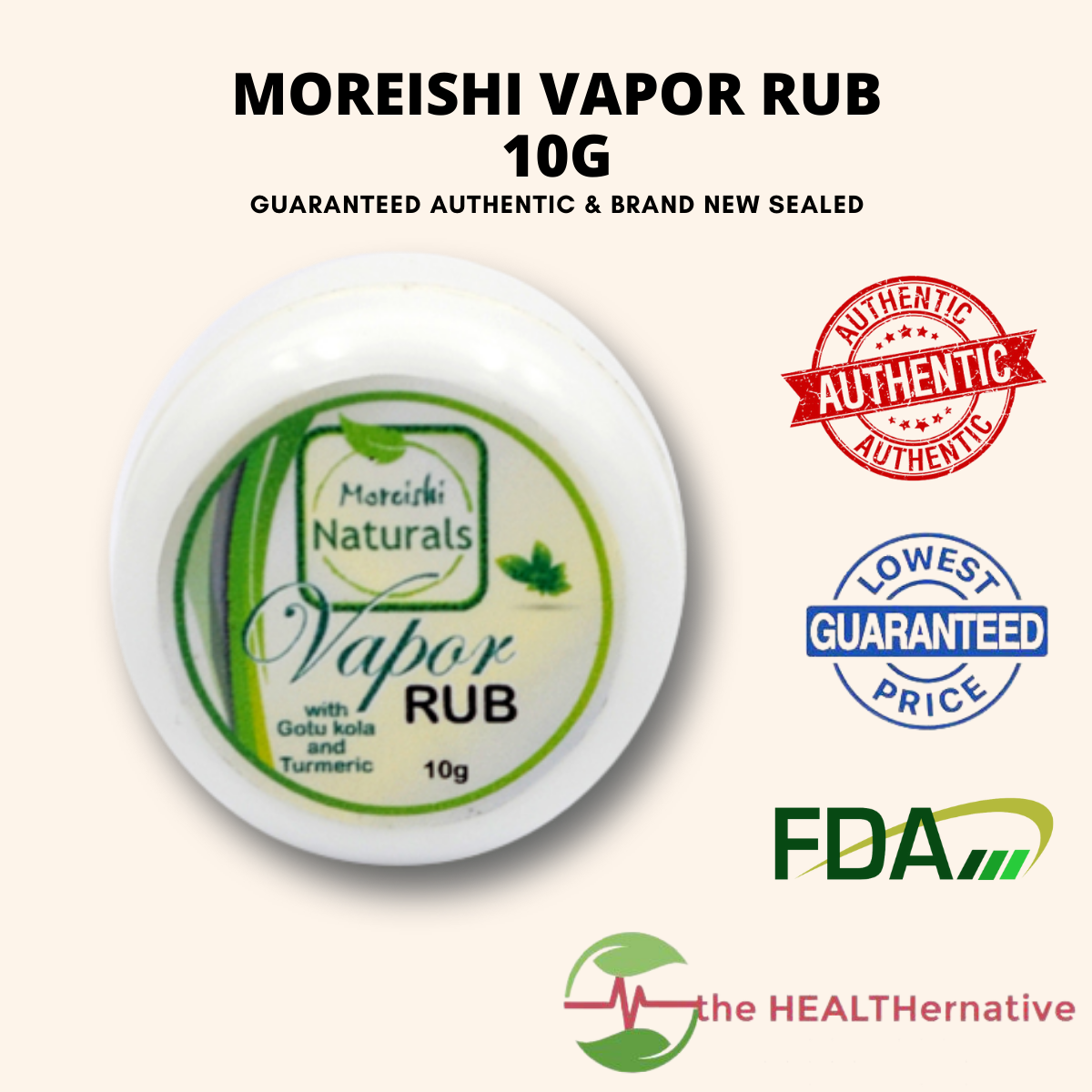 MOREISHI NATURALS VAPOR RUB 10g | Healthernative | Lazada PH