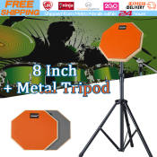 8" Dumb Drum Practice Pad with Iron Stand - Jazz Drums
