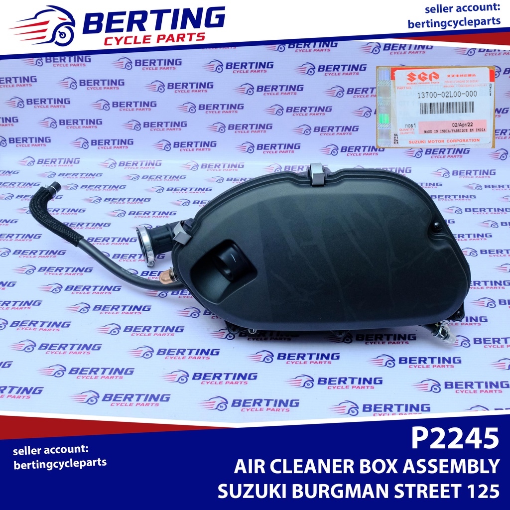 SGP AIR CLEANER BOX ASSEMBLY Suzuki Burgman Street 125 Genuine 13700 