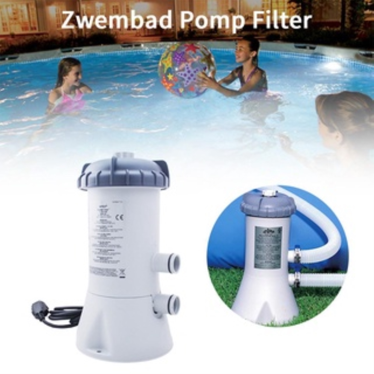 Hot Sale🔥 Swimming pool large pool filter circulating water pump filter