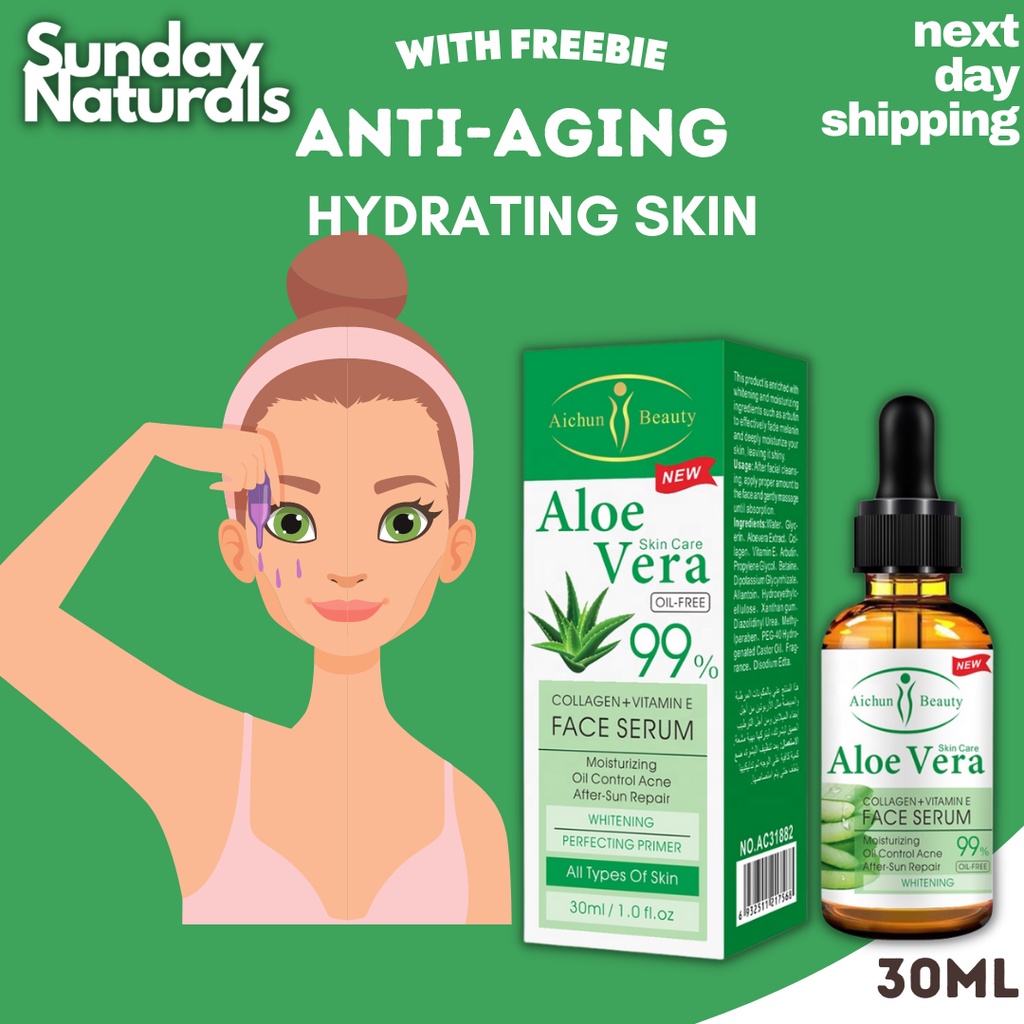 Beauty Prive Aloe Vera Face Serum Skin Care 99 Percent Oil Free