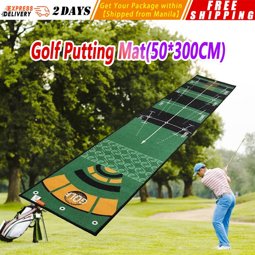 【Golf Putting Mat(50*300CM)】3M Indoor Golf Putter Training Mat Putting
