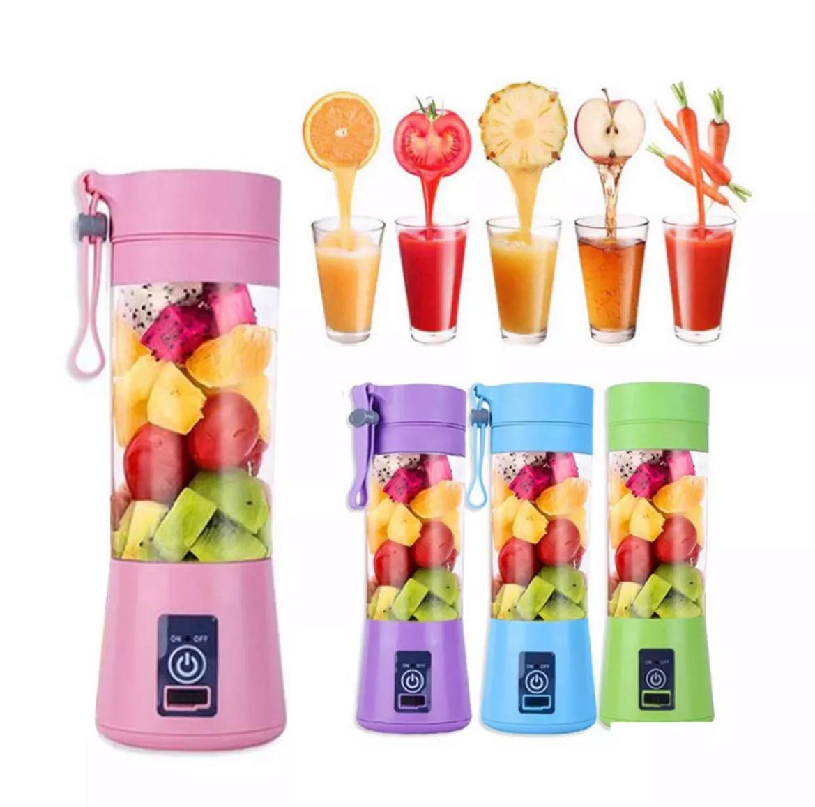 Random Color USB Rechargeable Mini Portable Electric Juicer Blender