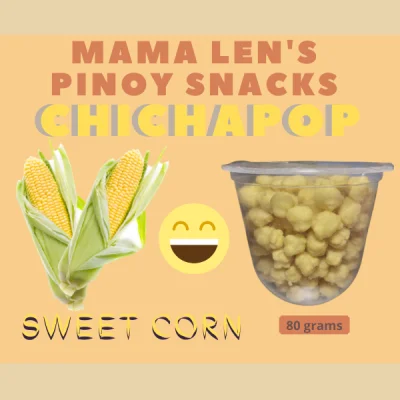 Chichapop Sweet Corn Flavor Approx. 80 grams | Mama Lens Pinoy Snacks | Corn Snacks | Pinoy Snack | Chichapop Snacks | Local Foods | Local Food Products