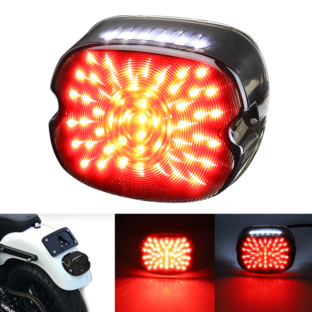 Motorcycle LED Tail Light Plug and play ke Turn Signal Rear Lights for