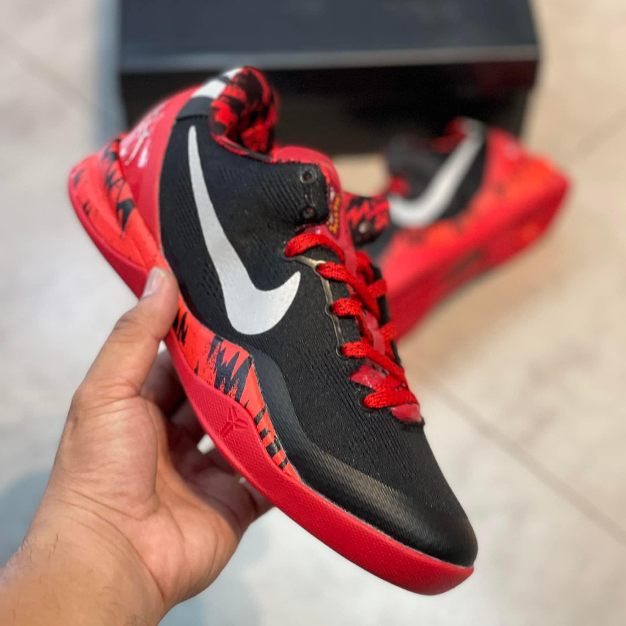 Kobe 8 Red Black Colorway Sports Basketball Shoes For Men High Quality Oem  | Lazada Ph