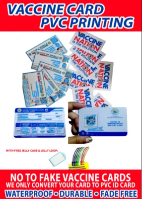 PVC ID with Jelly Case for Grab, Lalamove, Mr Speedy, Food Panda, Toktok, Company ID - School ID - Loyalty card - Vaccine Card- Personalized NON-FADING
