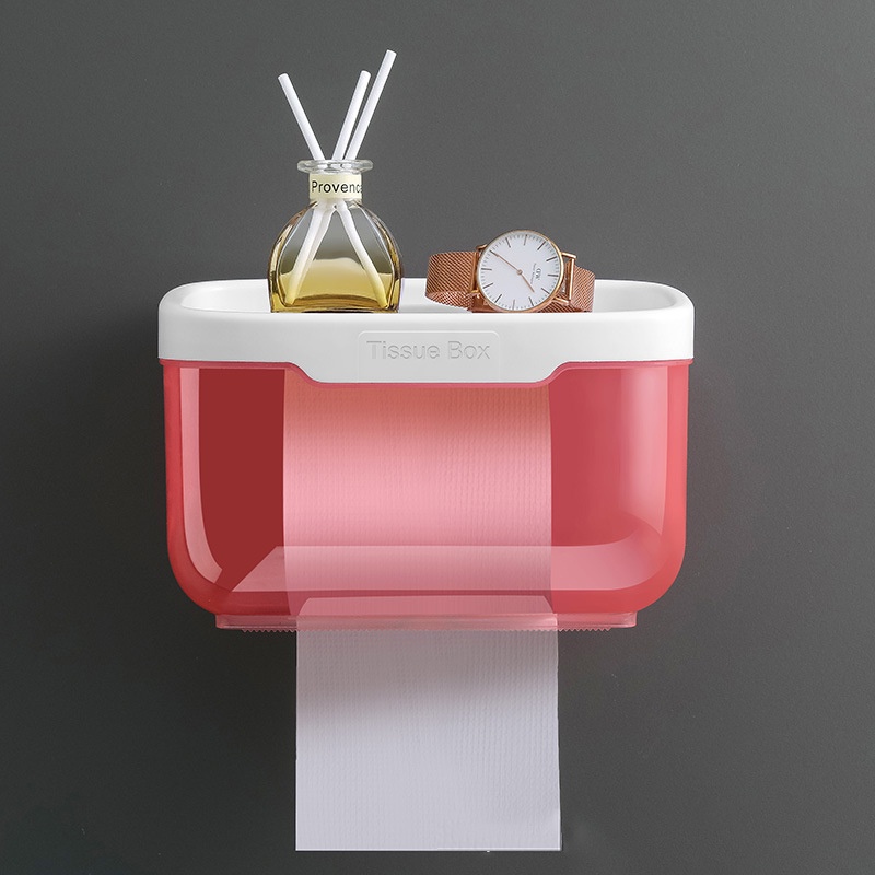 Bathroom Toilet Paper Towel Holder Wall Mount Plastic WC Toilet Paper