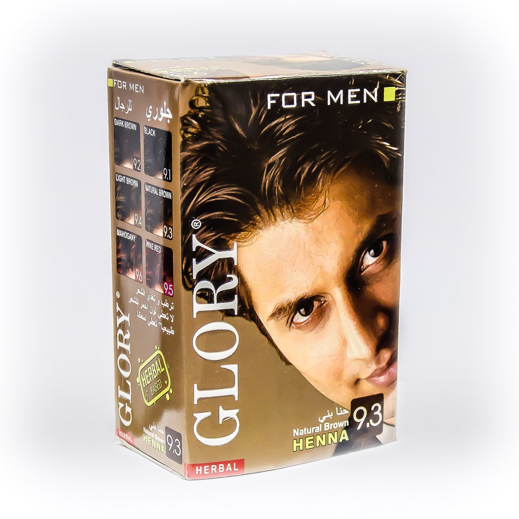 Glory Henna Hair Dye Color Coloring for Men 10g/Sachet, 6pcs/box 5jn
