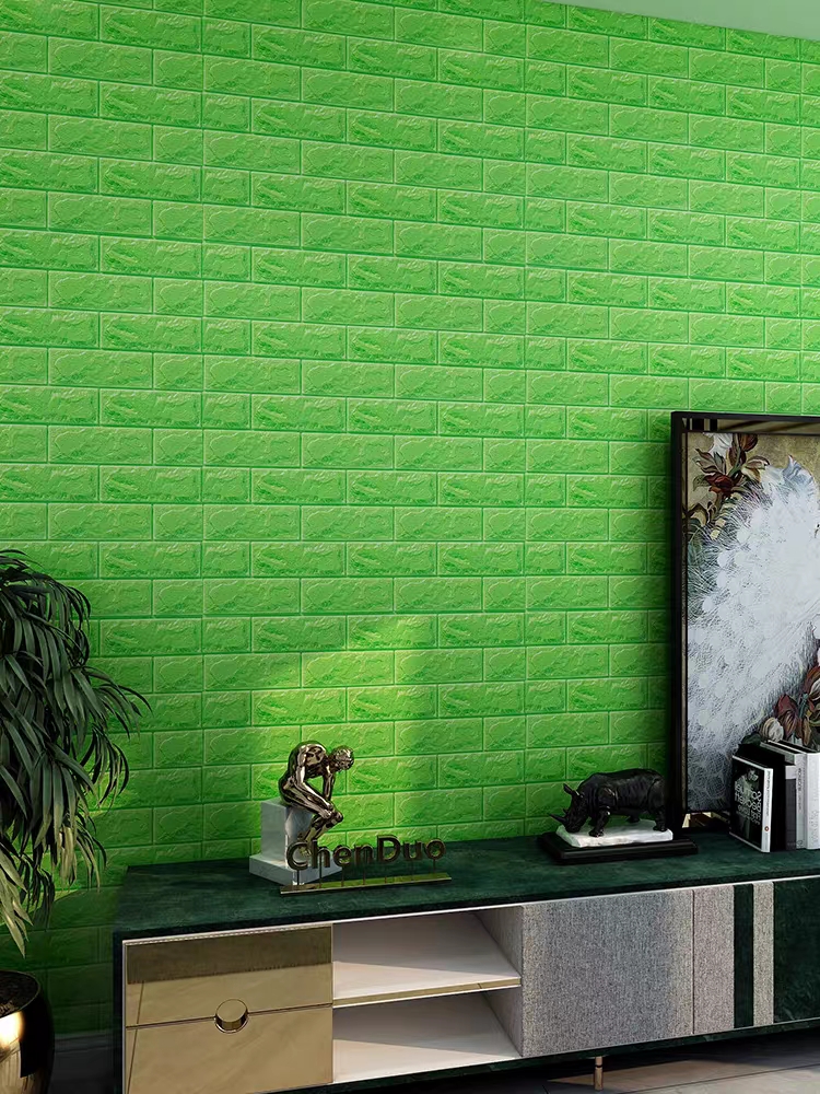 10PCS wallpaper 70CMX77CM 38cmx35cm 3D Foam Brick fashion selfadhesive