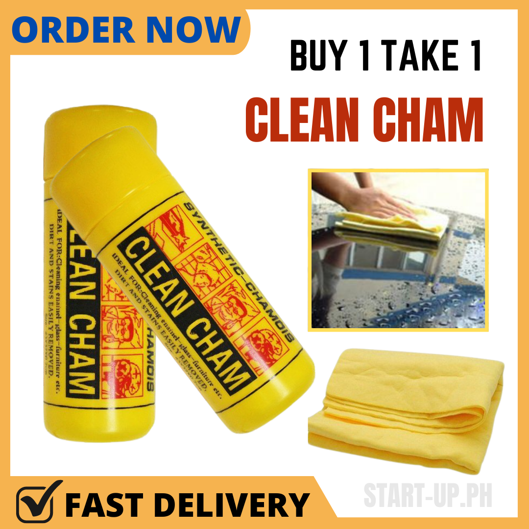 BEST DEALS [ BUY 1 TAKE 1 ] Clean Cham Synthetic Chamois Portability