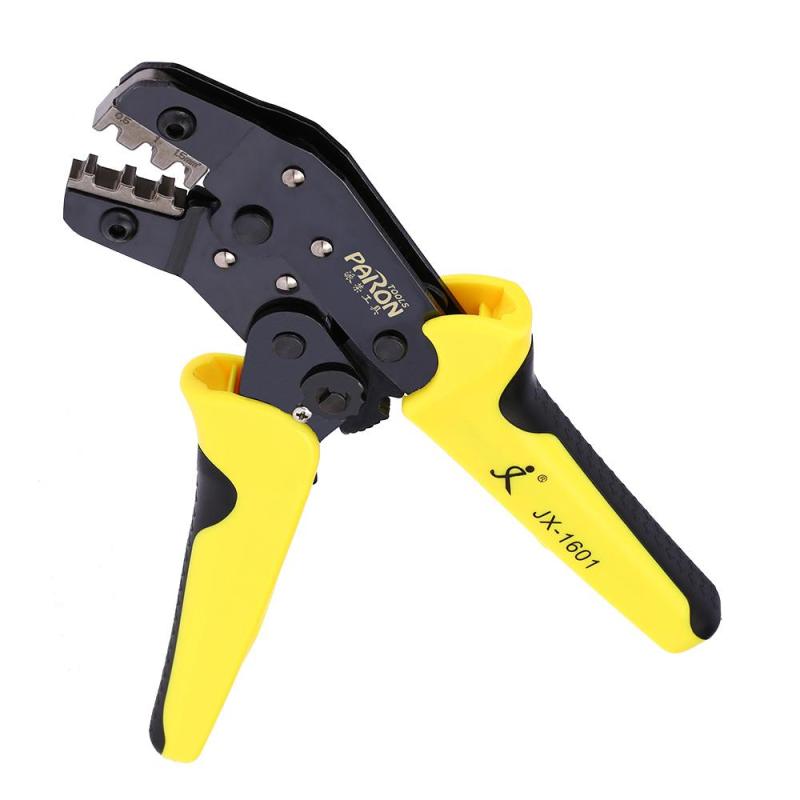 PARON Professional Wire Crimpers Engineering Ratchet Terminal Crimping Pliers JX-48B 3.96 to 6.3mm 26-16AWG Crimper 0.14-1.5mm² for Dupont