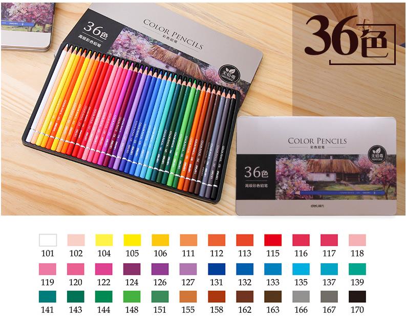 Color Pencil Set 24/36/48/72/100/120 Colores Lapis De Cor Oil Colour P –  AOOKMIYA