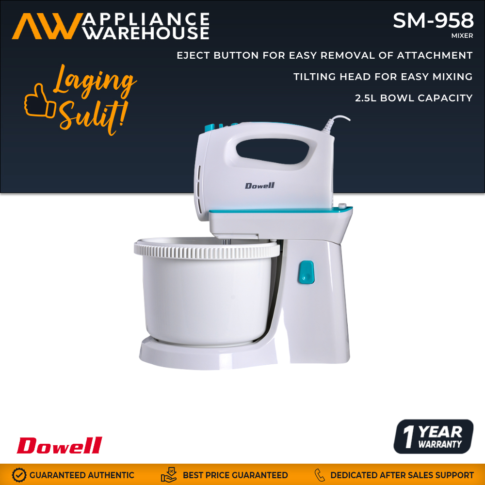 Dowell SM958 Electric Hand Stand Mixer for Baking White Lazada PH