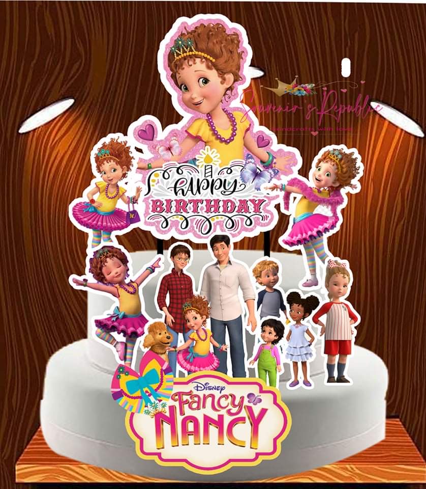 Fancy Nancy Theme Cake Topper Set (Readymade Design) | Lazada PH