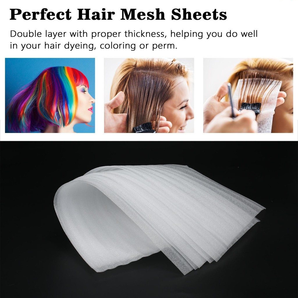 [12pcs STANDARD] Hair color foam sheet / Hair foam sheet / Highlights sheet / Hair mesh sheet