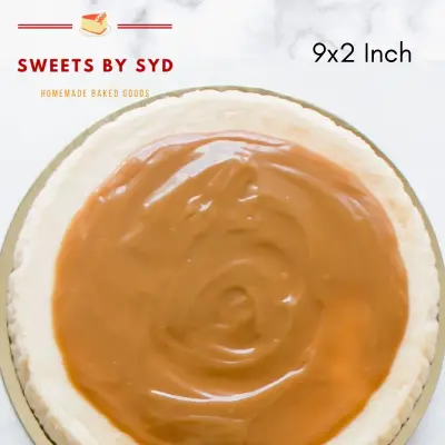 9-Inch Baked Salted Caramel Cheesecake
