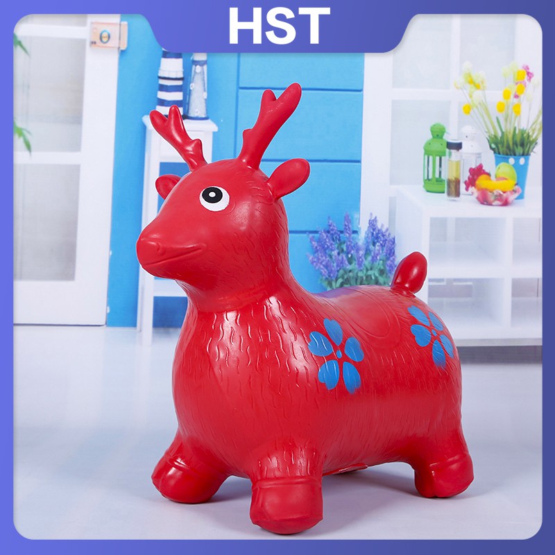 Bouncy Donkey Animal Kiddie Inflatable Toys Jumping Horse RideOn Toy