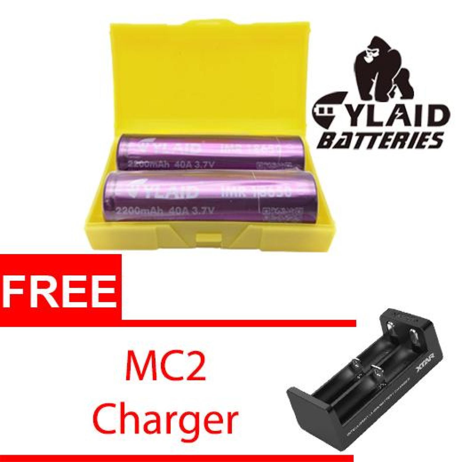 Cylaid 40a 20mah Violet Battery Legit Free Xtar Mc2 Charger Review And Price