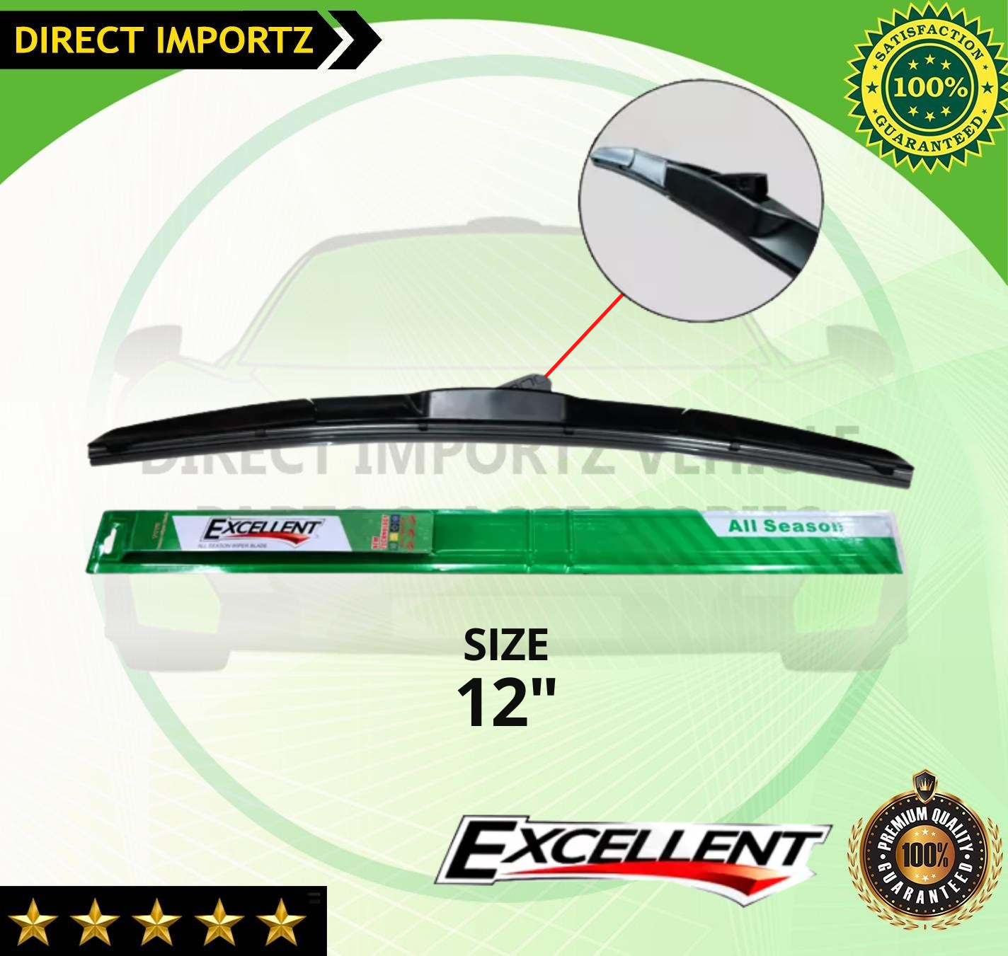 Universal Front Silicone Wiper Blade Razor Type Per Piece ( Windshield