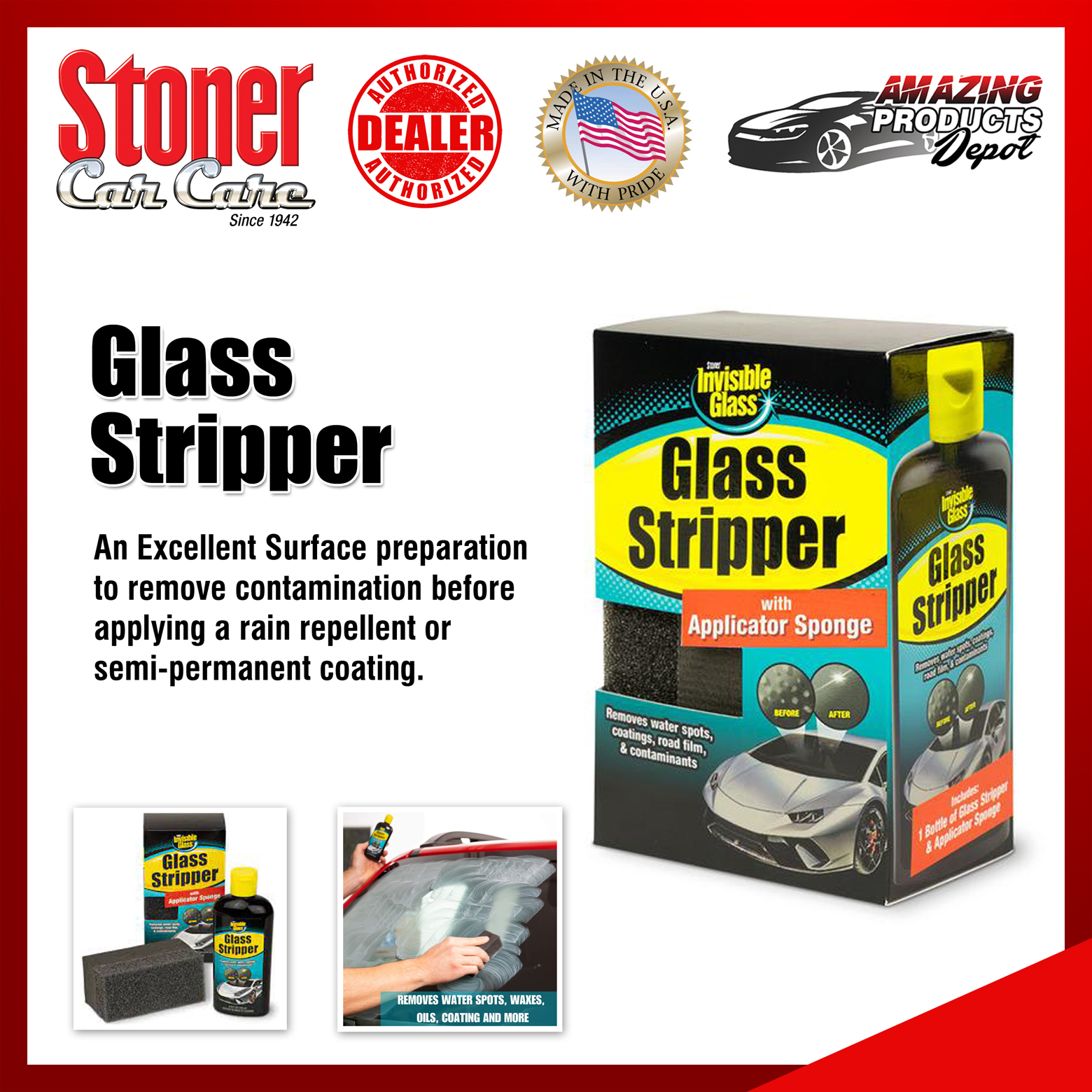 Stoner Invisible Glass Glass Stripper 3.38oz Kit