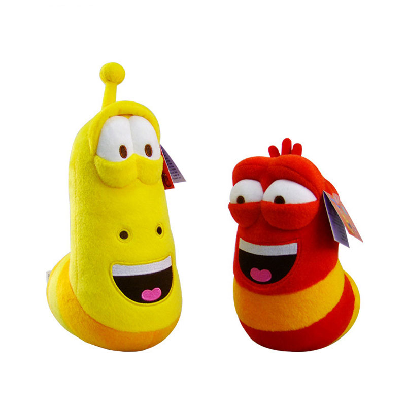 10cm LARVA Plush Toys Yellow Insect Red Insect Hot Cartoon Larva Toys ...