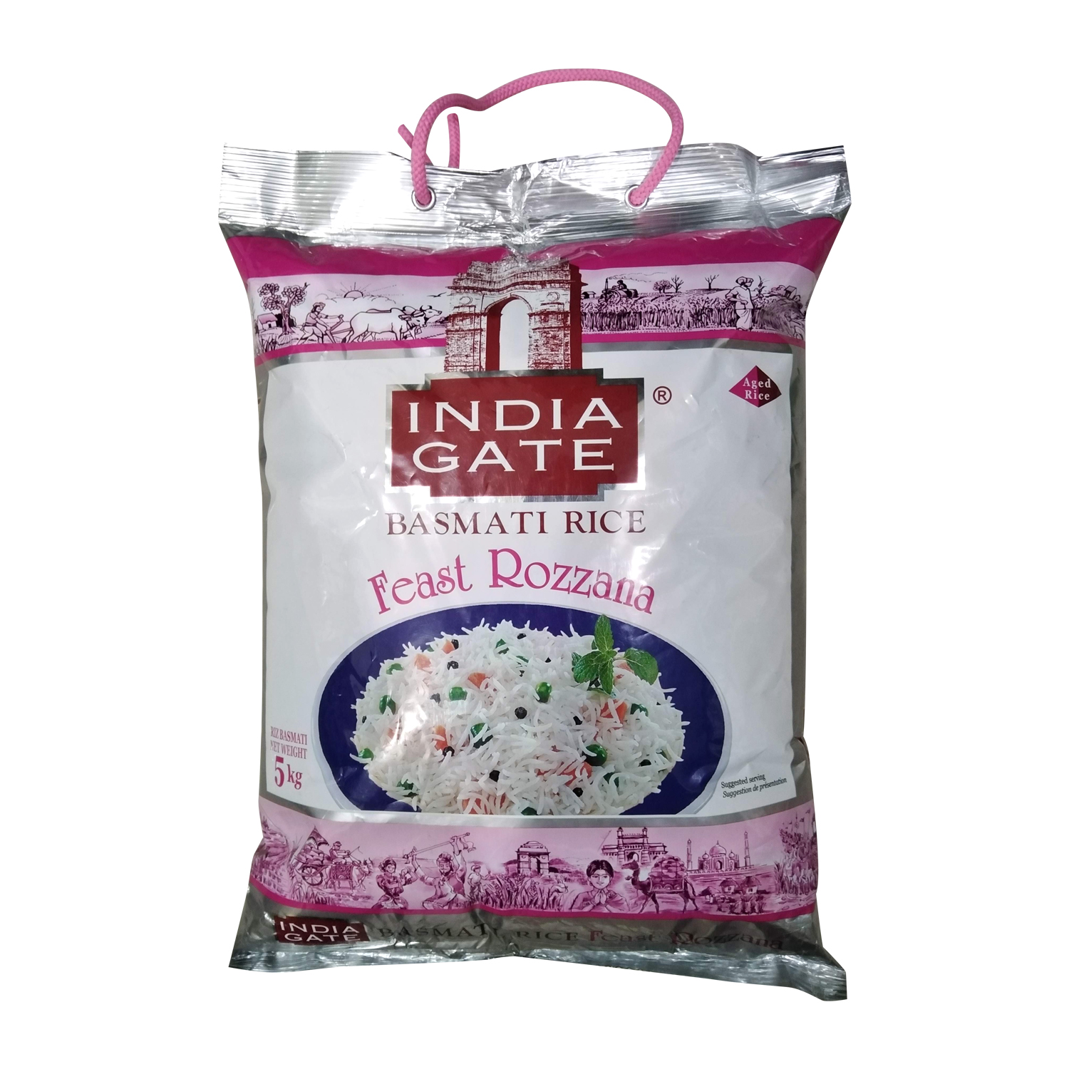 5kg India Gate Feast Rozzana Basmati Rice Lazada PH