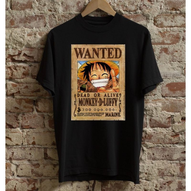 One Piece (WANTED Luffy) High Quality T-shirt | Lazada PH